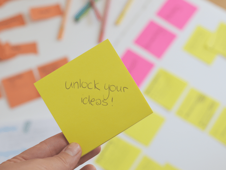 Bild mit Post-Its | UNLOCK your ideas