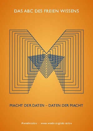 Grafische Darstellung des Buchstaben M vor orangefarbenem Hintergrund