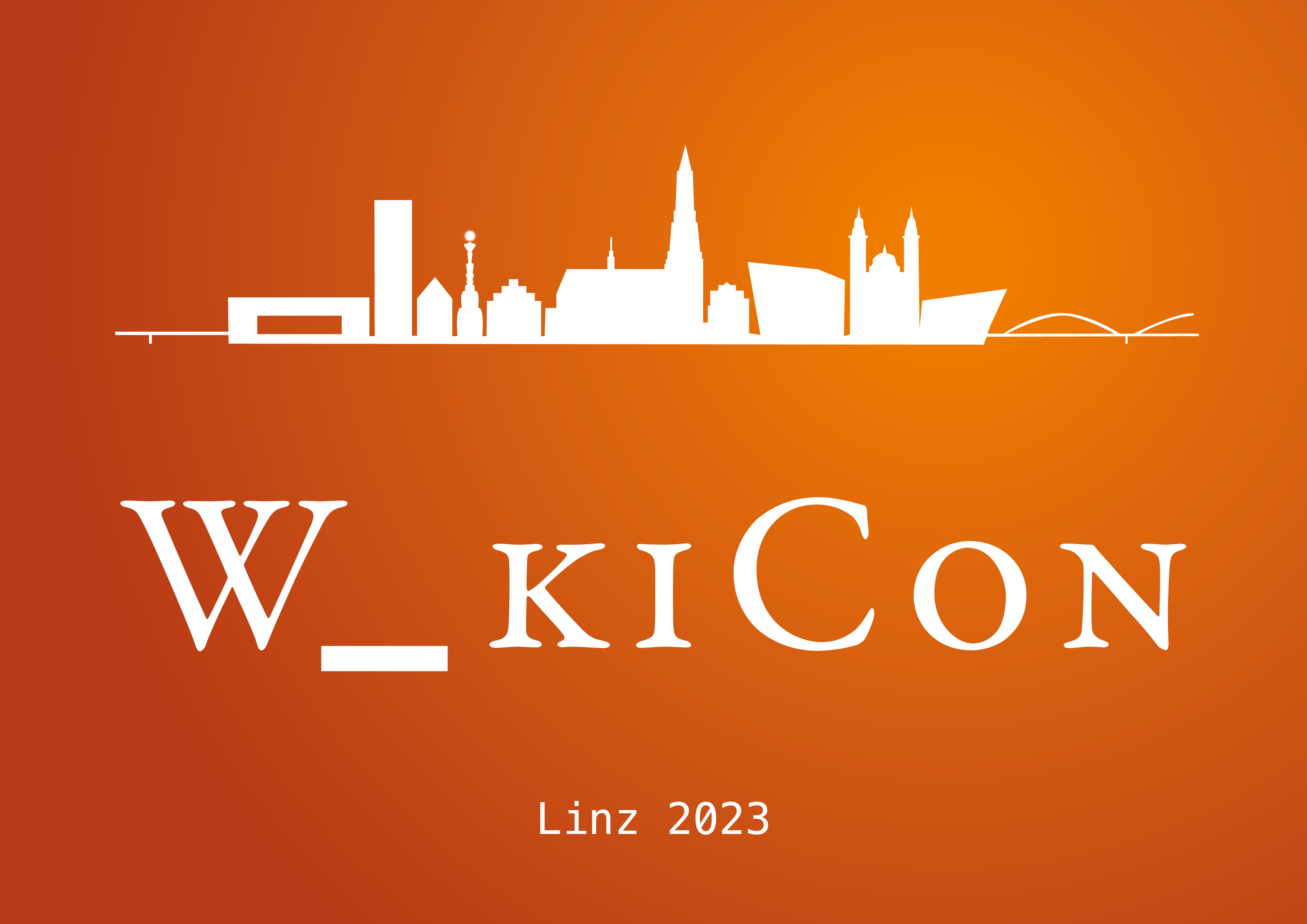 Das Logo der WikiCon 2023 in Linz