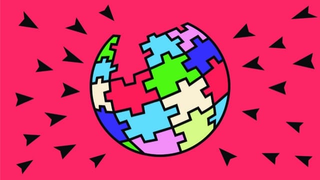 Grafik des Wikipedia-Globus