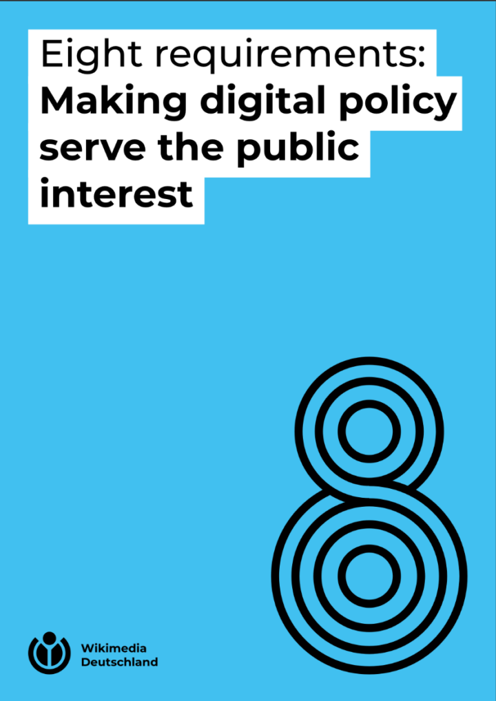Eight requirements: Making digital policy serve the public interest
