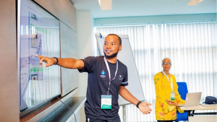 Das Team der Igbo Wikimedians User Group bei einer Vorstellung des Programms Wiki Mentor Africa