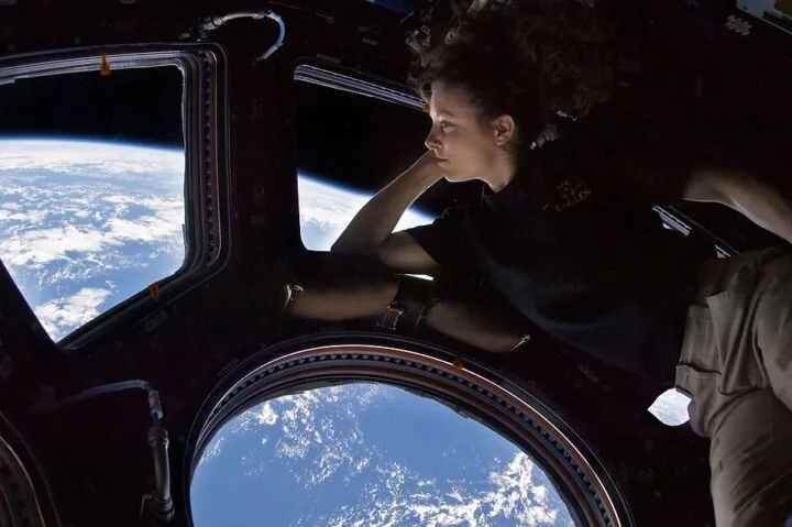 Tracy Caldwell Dyson auf der ISS