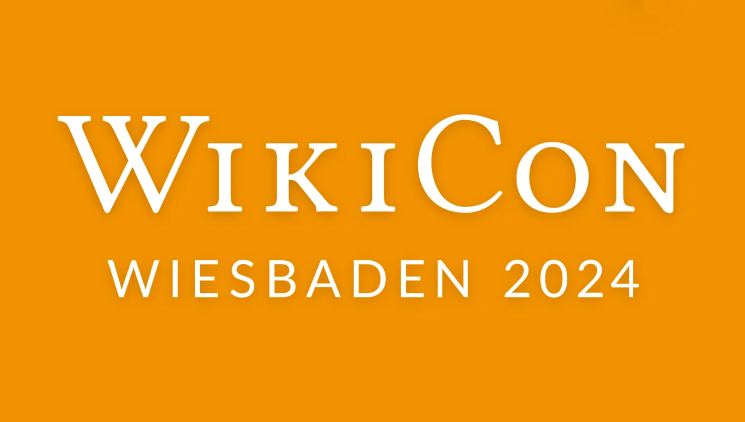 Logo der WikiCon 2024 in Wiesbaden