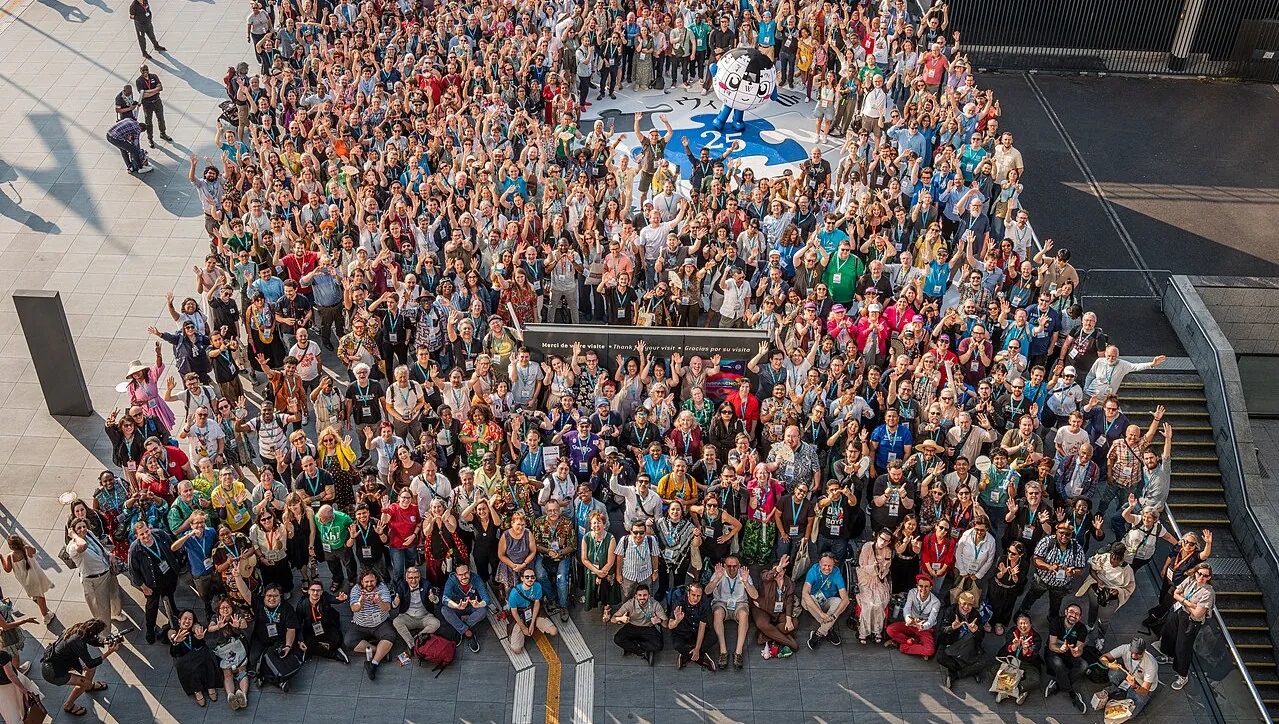 Gruppenfoto von der Wikimania 2026.